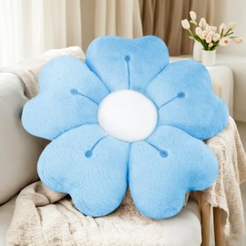 ODIWEN Flower Floor Cushion, Seat Cushion, Flower Floor Cushion, Seat Cushion, Cute Flower Cushion, Soft Petal Cushion, Flower-Shaped Throw Cushion, Flower Cushion, Floor Cushion, Seat Cushion, Flower