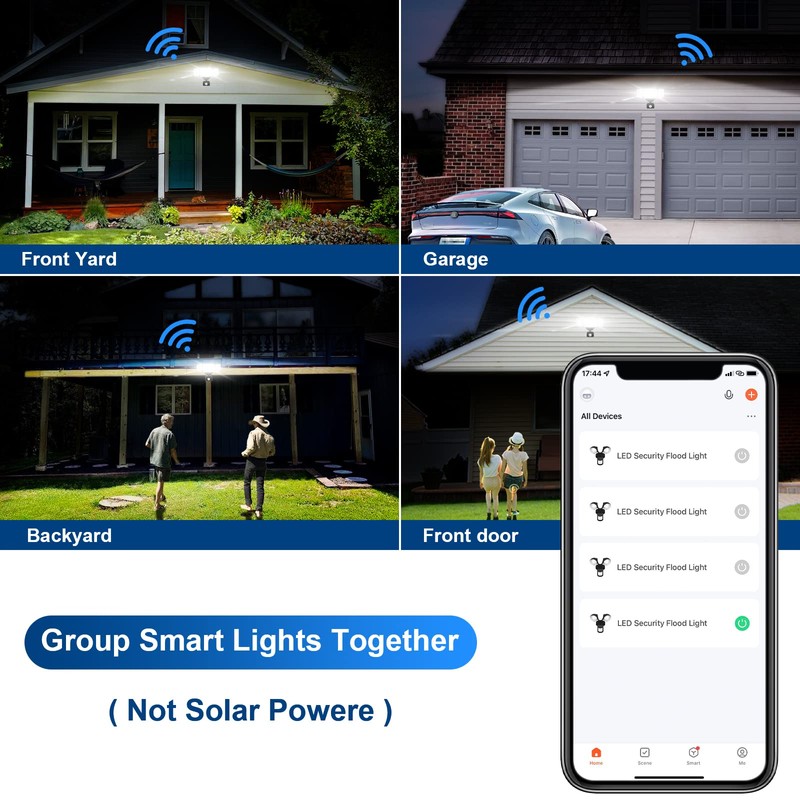 EMANER Smart Security Light Motion Sensor, Compatible with Alexa/Google Home,