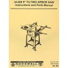 DELTA-ROCKWELL 34-600 9" Tilting Arbor Table Saw Instructions & Part