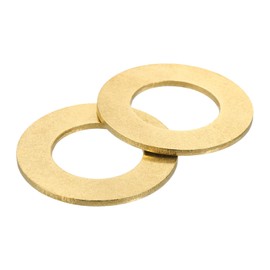 QUARKZMAN M30 Washer, Pack of 2 Brass Ring Washers 54 mm OD 2.5 mm Thick Metal Sealing Ring for Screws Bolts Nuts