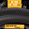 WHEELO Mountain Bike Tires Set: 2-Pack 26x1.95 inch Folding Replacement
