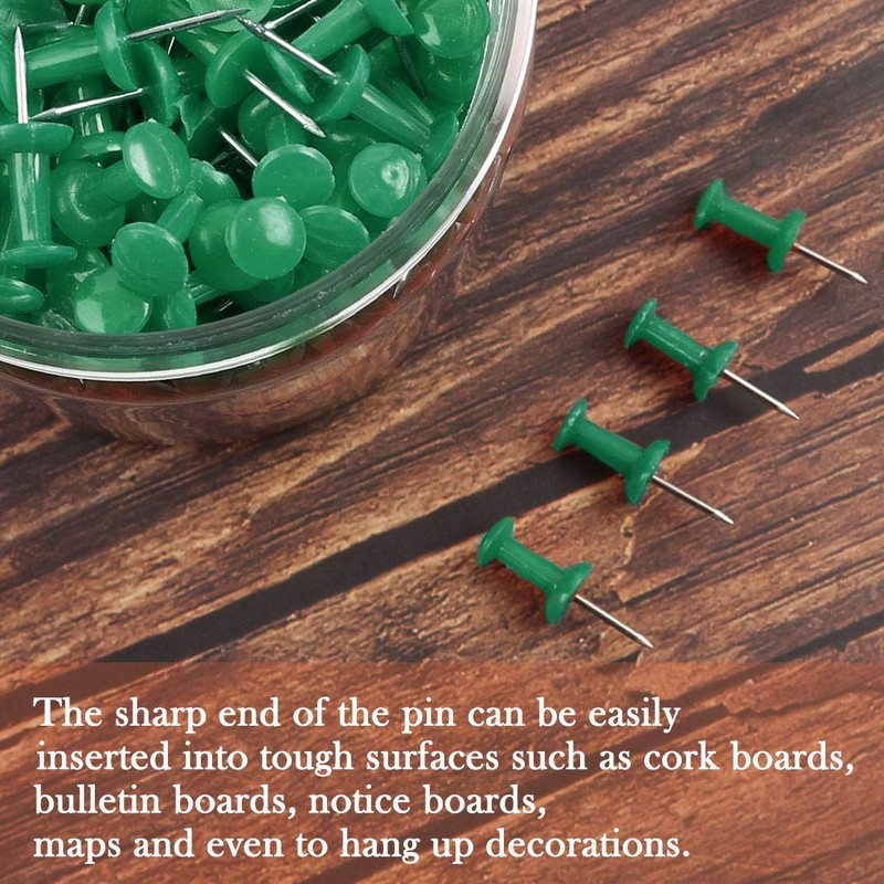 sourcing map 500 Pcs 3/8 Inch Map Push Pins Thumb
