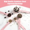 Muchtolove Stainless Steel Measuring Spoons Set of 5, Metal Measuring