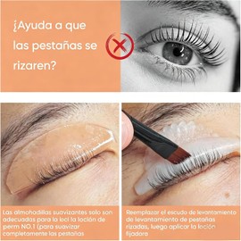 Lifting De Pestañas Kit, Protector De Pestañas, La Almohadilla Coreana Fina Para Levantar Las Pestañas Suavizan Las Pestañas (Claro,Talla única)