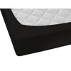 Biberna 77144/001/040 Jersey stretch fitted sheet, black, 90 x 190