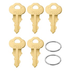 Mellbree 2055 Keys Compatible for Bradley Toilet Paper Dispenser, Toilet Tissue and Soap Dispensers, 5-Pack