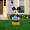 Gemmy Airblown Inflatable Mickey Mouse with Easter Basket, 3.5 ft