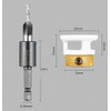 Walquicks Countersink Drill Bit Set with Adjustable Depth Stop, 4-Flute