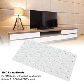 Pack of 100 SMD Lamp Beads with Optical Lens Fliter 3 V DIY LED High Power Chip for 32 to 65 Inch LED TV Repairs