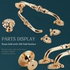 CcHhyyt 2 Pack Brass Cabinet Knobs Antique Floral Pattern Cupboard