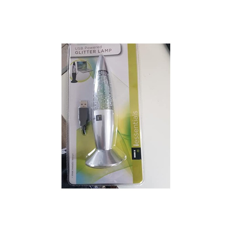 iEssentials USB Glitter LAVALAMP PNK