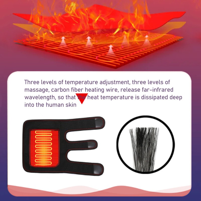 Elbow Heating Wrap with 3 Level Temperature Setting Vibration Massage