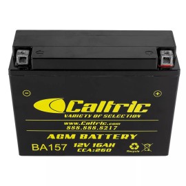 Caltric AGM Battery for Yamaha Phazer 500 PZ500 1999 2000 2001