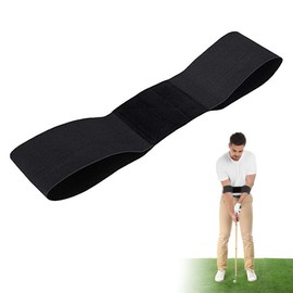 LAIXIABAO Golf Swing Training Aid Arm Band, Golf Training Aid Arm Tape Swing Easy Arm Position Trainer Aid Grip Secret (black)