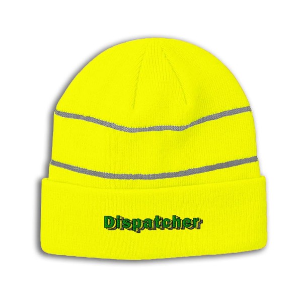 Custom Reflective Beanie Dispatcher Acrylic High Visibility Running Gear Skull
