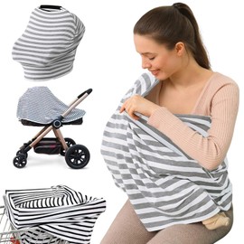 Bufanda para la lactancia materna,Manta para Amamantar,Cubierta de Lactancia Materna,4 en 1 Bufanda de Lactancia,360 grados,Transpirable