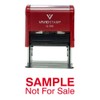 Sample Not for Sale Self Inking Rubber Stamp (Red Ink)
