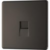 BG Electrical Single Secondary Slave Telephone Socket, Screwless Front Plate,