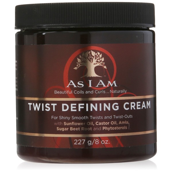 As I Am Twist Defining Cream - 8 Ounce - with Castor oil and Phytosterols