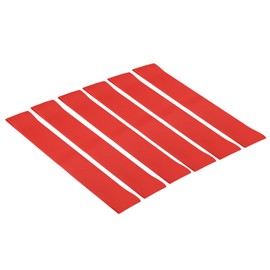 PATIKIL 0.9mm Thick Chair Bands for Classroom, 6 Pack Rubber Flexible Stretchable Bouncy Fidget Foot Bands Strips for Chair Seats Desk, Red