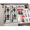 Clark forklift decal kit with safety decals.