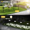 Ensenior 6-Pack Solar Lights Outdoor, Auto ON/Off 6500K LED Solar