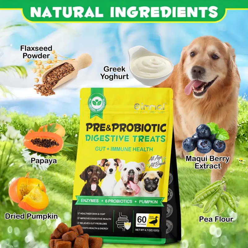 Premio Suave Probióticos Perros Salud Digestiva Natural 100