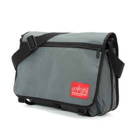 Manhattan Portage Europa Messenger Bag (Large) Expandable With Laptop Sleeve Water Resistant Luggage Attachment 1000D Cordura For Work College Travel (Grey)