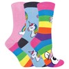 Girls 3 Pack Cute Rainbow Unicorn Socks | Sock Snob