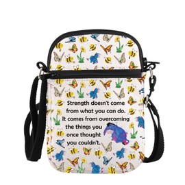 PLITI Funny Eeyore Gift Strength Doesn't Come From What You Can Do Eeyore Quote Crossbody Bag Eeyore Character Fans Gift (strength come ZCbagU)