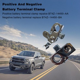 BT4Z-14450-BA Positive and Negative Battery Terminal Clamp Replace BT4Z-14450-AA Compatible with F150 2011-2014