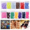 4000pcs 4mm Resin Rhinestones Bulk,Nail Art Rhinestones Kit with Wax