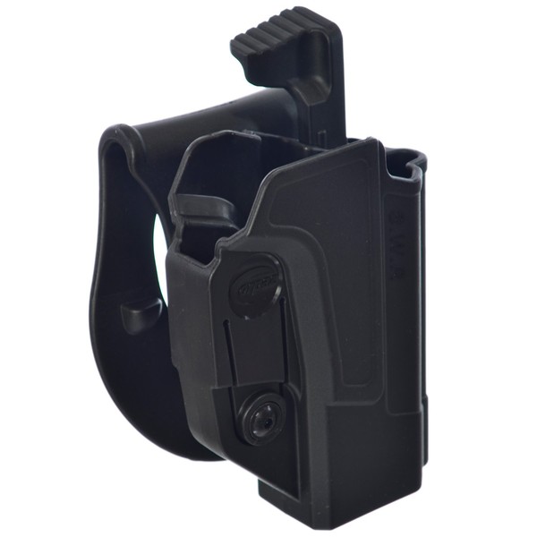 ORPAZ Defense Retention Tactical Thumb Release Safety Holster Tention Adjustment Rotating Paddle for All Smith Wesson S&W M&P 9mm .40cal & .45cal M&P M2.0 in 9mm .40cal & .45cal SD9 SD40 SD9VE