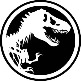 World Graphix JURASSIC PARK Decal T-REX DINOSAUR TYRANNOSAUR Sticker