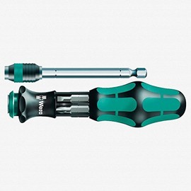 Wera - Kraftform Handle And Bit Set 7Pc (Sl/Ph/Sq) With Pouch, Kraf - 5051025002