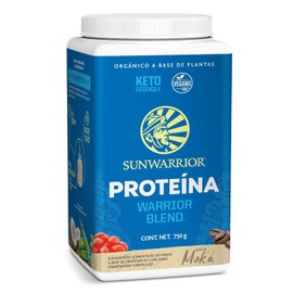 Sunwarrior Warrior Blend Proteína Vegana Orgánica en Polvo | Proteina Vegetal con BCAA, Aminoácidos y Proteína de Chícharo y Baya de Goji | Sin Gluten, Soja, Lácteos, Sintéticos ni Transgenicos | 30 Porciones, Moka