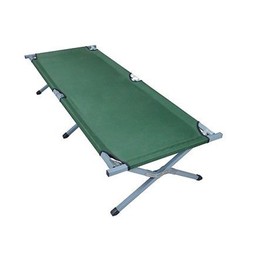 Lykos Portable Folding Camping Cot with Carrying Bag Army Green