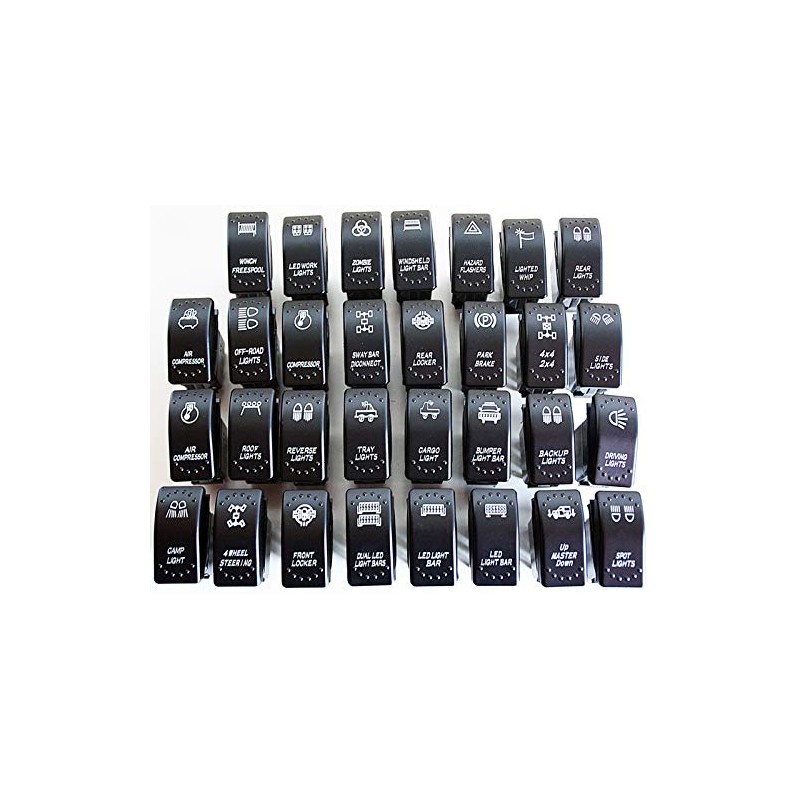 LED Mafia Symbol Toggle Switch / Rocker Switch, Caravan /
