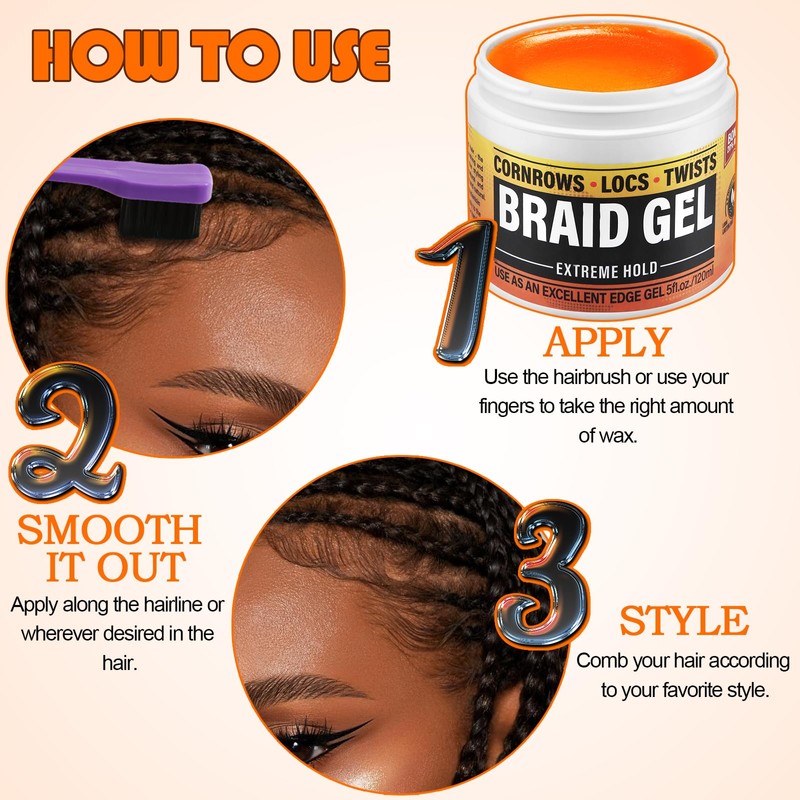 Apooliy Hair Wax with Strong Hold, Non-Greasy Styling Wax for