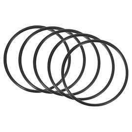 QUARKZMAN Nitrile Rubber O-Ring for Repair 80 mm x 72 mm x 4 mm for Tap Plumber Repair Seal Connection, Black Pack of 5