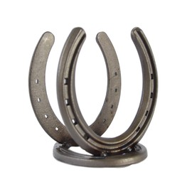Rustic Horseshoe Napkin Holder Perfect for Napkins in the Kitchen, Dining Outside, and Picnics - Black - The Heritage Forge