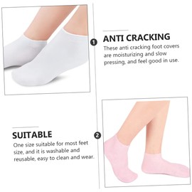 Beavorty Girls Moisturizing Socks Repair Hydrate Dry Cracked Skin Socks 3 Pair Pack