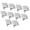 10Pcs Thermostat Thermal Switch Manual Hand Reset Bimetallic Chip Temperature