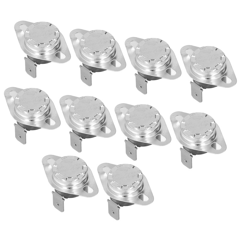 10Pcs Thermostat Thermal Switch Manual Hand Reset Bimetallic Chip Temperature