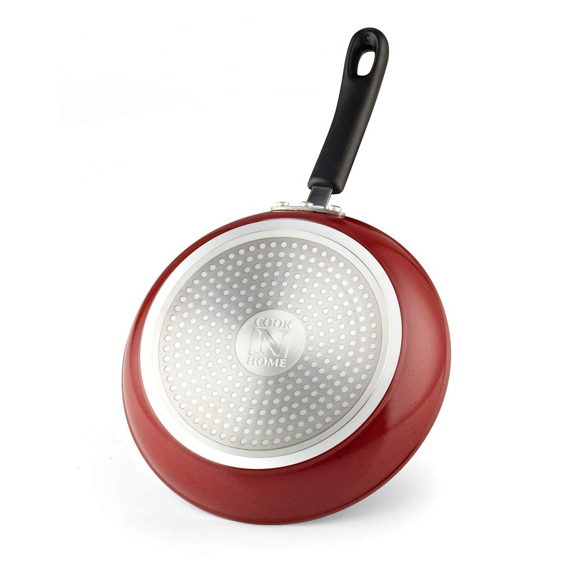 Cook N Home 2612 Nonstick Saute Fry Pan Set, 8,