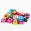 Nylon Lock Nut 10pcs Anodized M5 Black Hex Nylon Insert