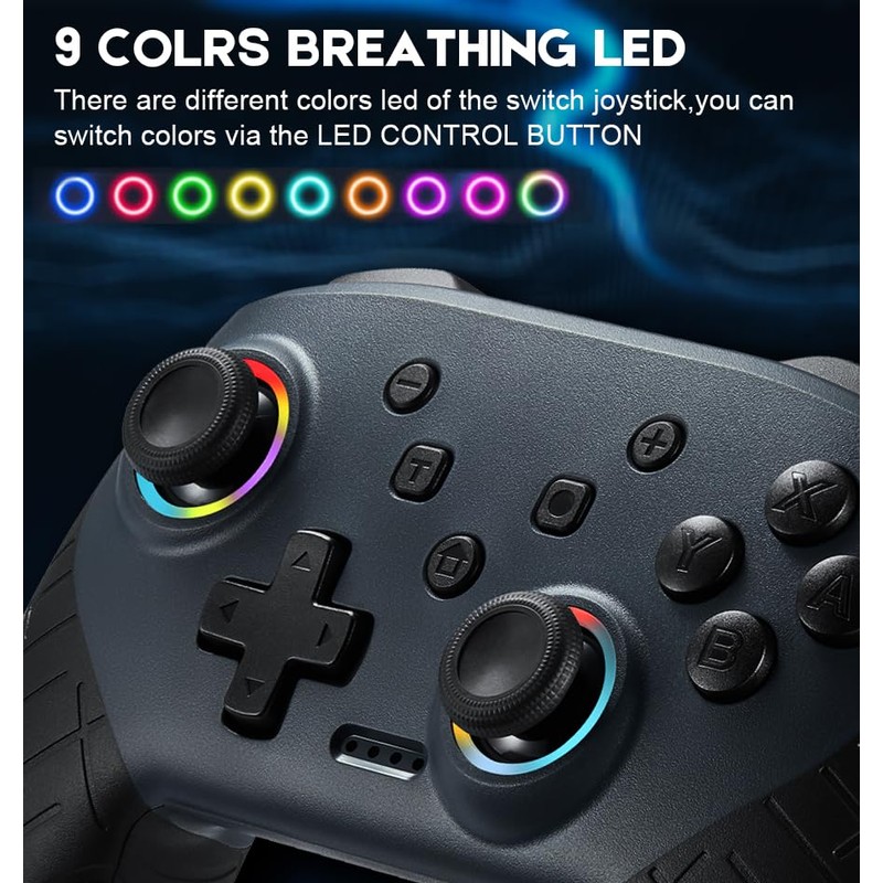 BINBOKPLAY Switch Controller, Switch Controller Compatible with Switch/Switch Lite, Wireless