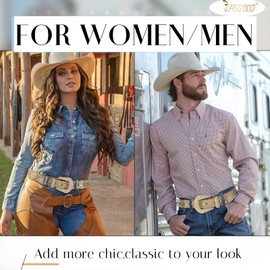 JASGOOD Women Men Rhinestones Belt,Bling Western Cowgirl Cowboy Studded Leather Belt Diamond Waist Belt for Jeans Pants