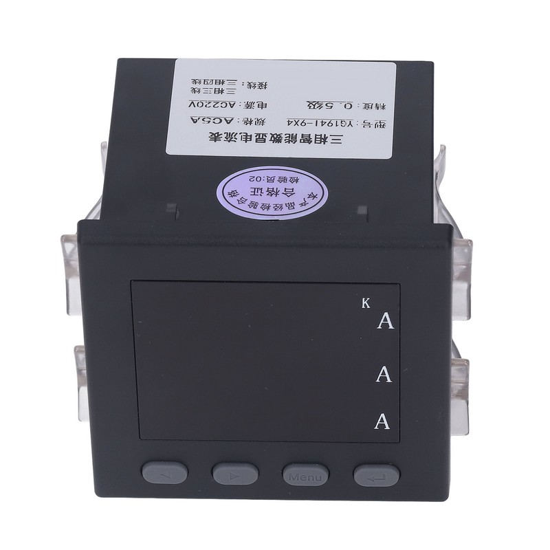 3 Phase Current Meter LED Digital Display Ammeter Programmable Intelligent