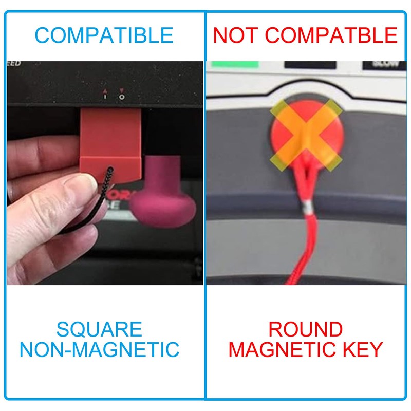 PATIKIL Universal Treadmill Magnet Safety Key 1.81inch, 2 Pack Treadmill